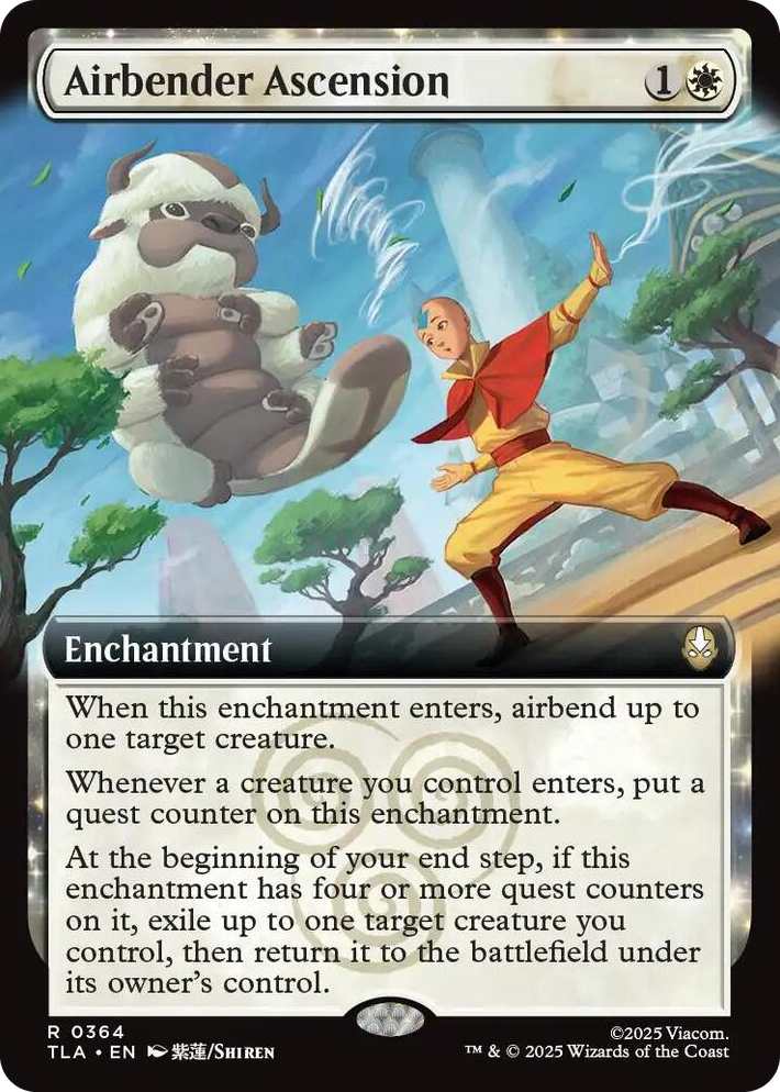 0364 Airbender Ascension (Extended Art) R The Last Airbender