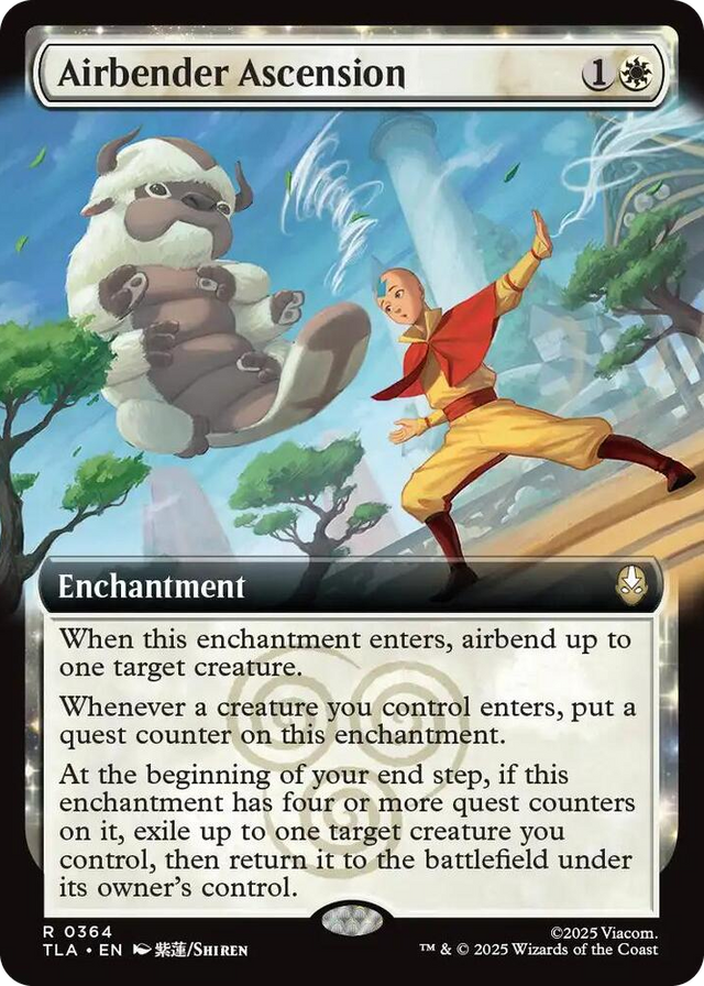 0364 Airbender Ascension (Extended Art) R The Last Airbender