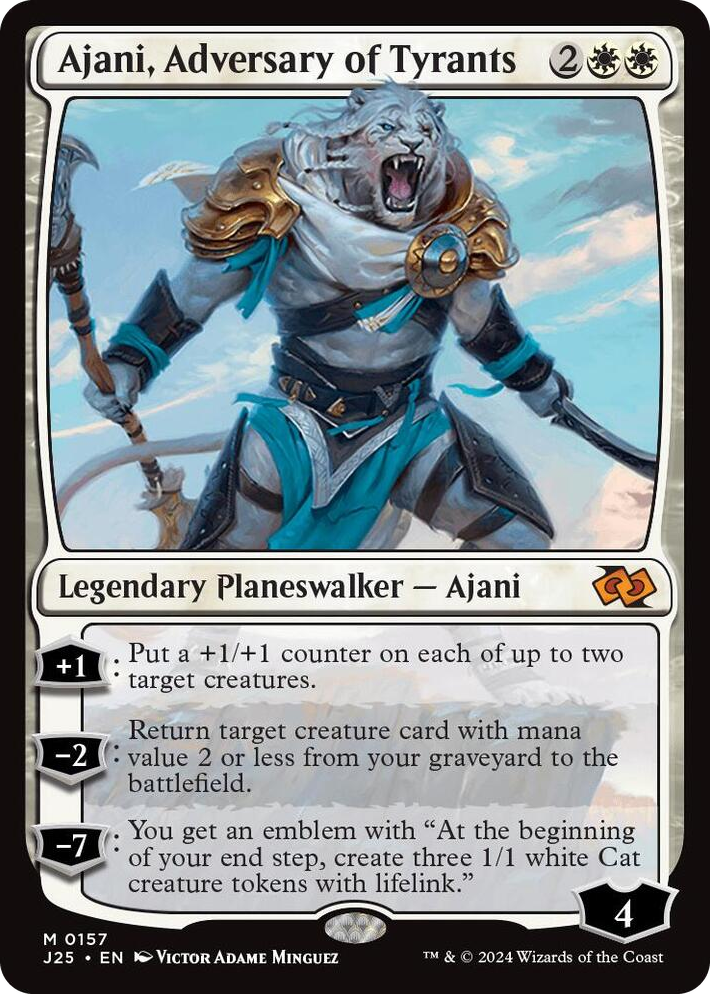 0157 Ajani, Adversary of Tyrants M Foundations Jumpstart