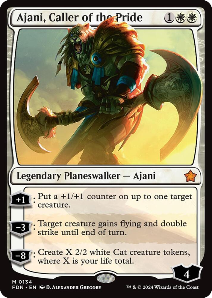 0134 Ajani, Caller of the Pride M Foundations