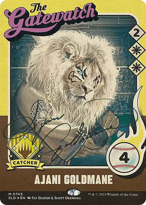 0745 Ajani Goldmane (745) (Autographed) M Secret Lair Drop Series