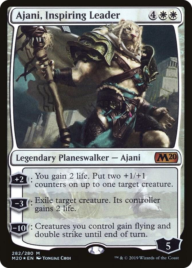 0282 Ajani, Inspiring Leader M Core Set 2020