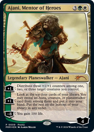 0009 Ajani, Mentor of Heroes (Deluxe Commander Kit) P Unique and Miscellaneous Promos