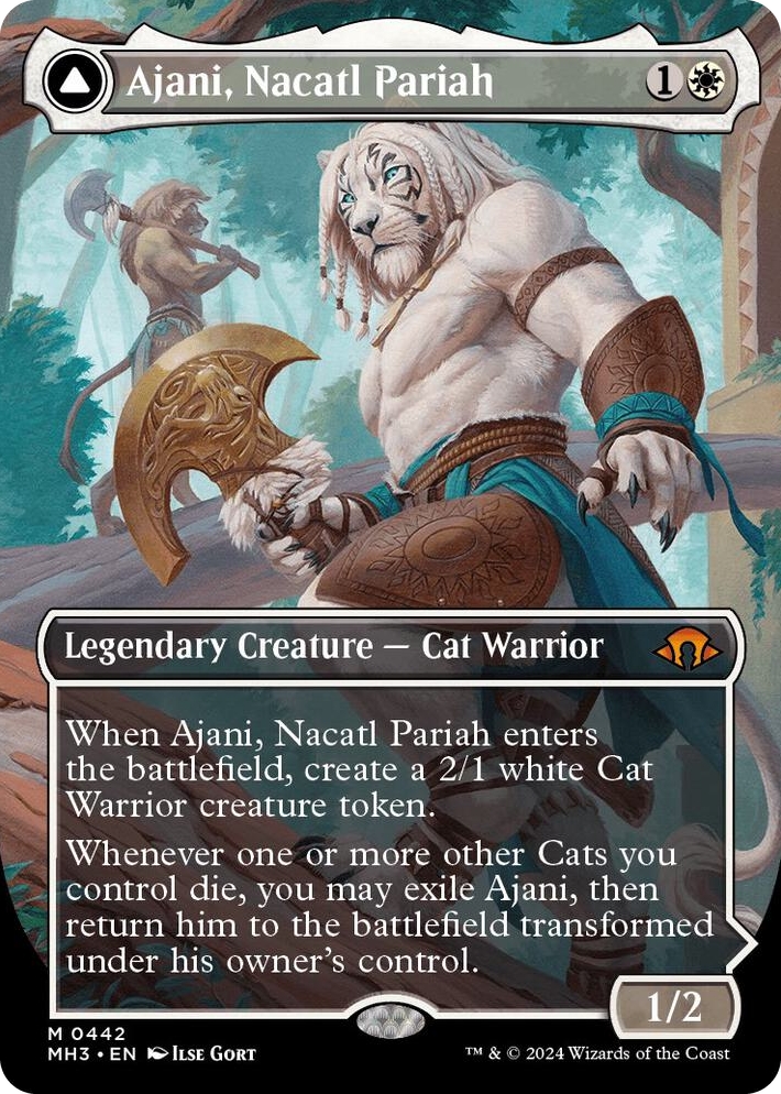 0442 Ajani, Nacatl Pariah (Borderless) M Modern Horizons 3