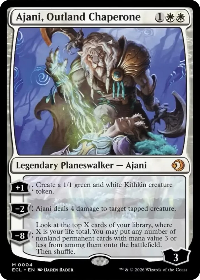 0004 Ajani, Outland Chaperone M Lorwyn Eclipsed
