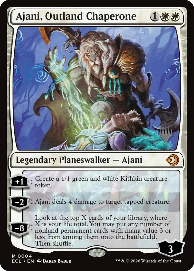 0004 Ajani, Outland Chaperone M Promo Pack: Lorwyn Eclipsed