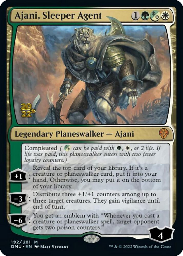 0192 Ajani, Sleeper Agent M Prerelease Cards