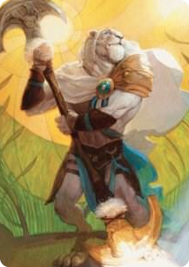 0042 Ajani, Sleeper Agent Art Card S Art Series: Dominaria United