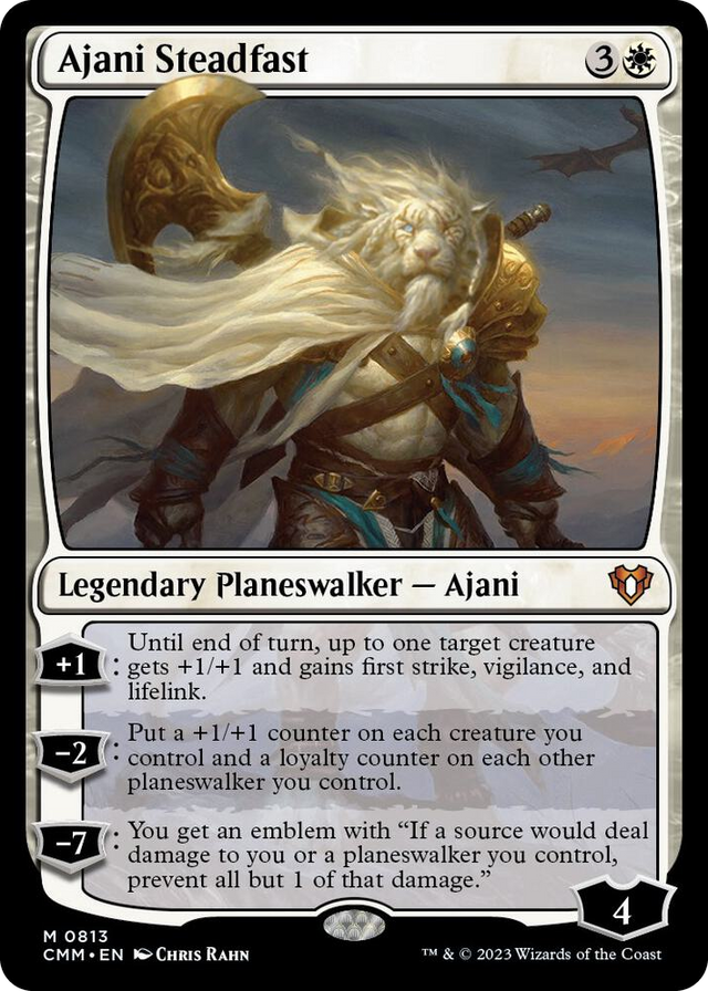 0813 Ajani Steadfast M Commander Masters