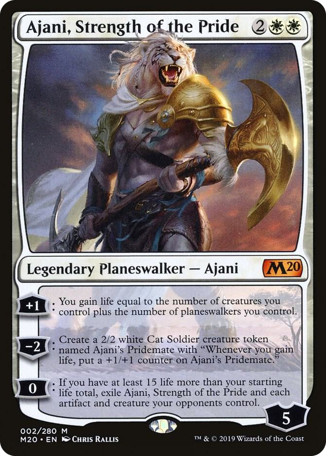 0002 Ajani, Strength of the Pride M Core Set 2020