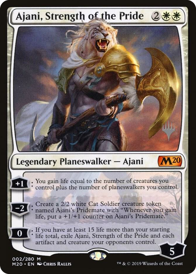 0002 Ajani, Strength of the Pride M Promo Pack: Core Set 2020