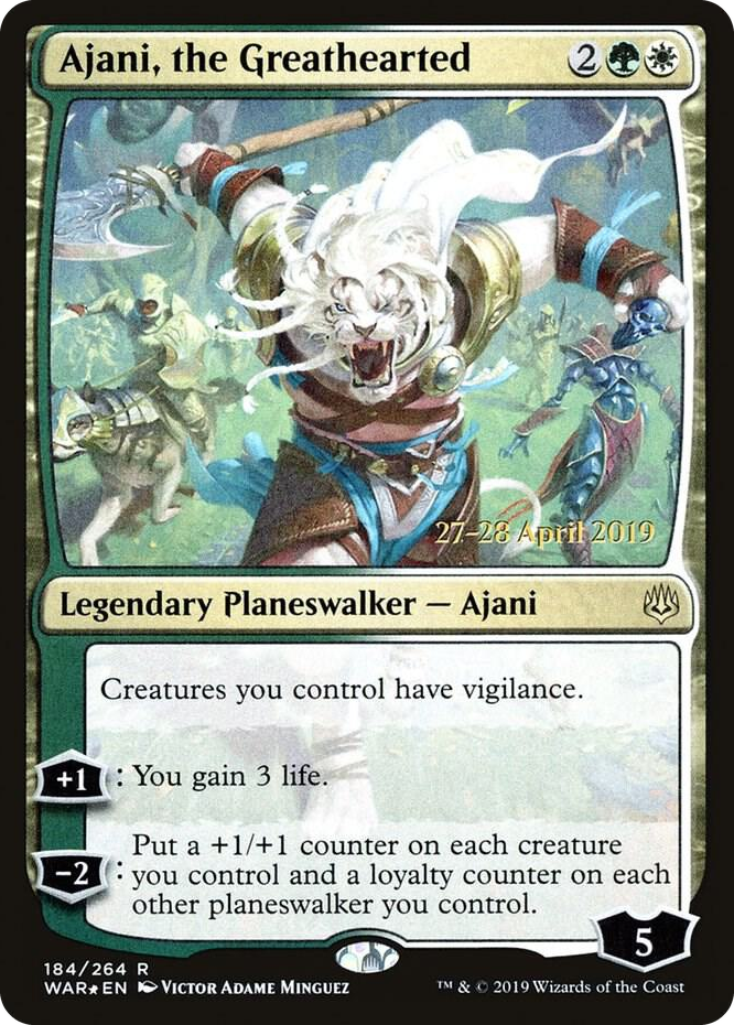 0184 Ajani, the Greathearted R Prerelease Cards