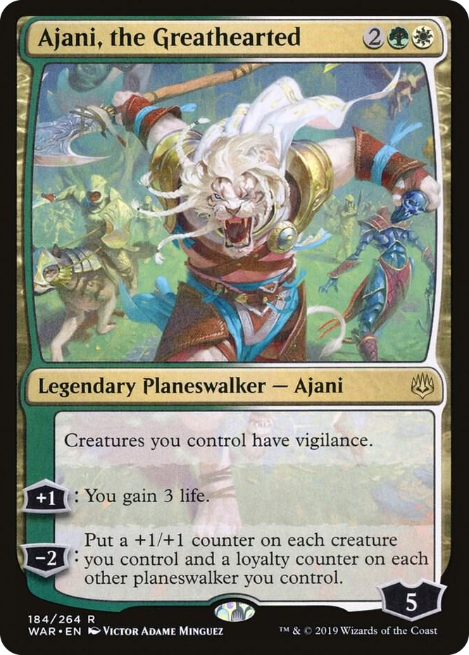 0184 Ajani, the Greathearted R War of the Spark