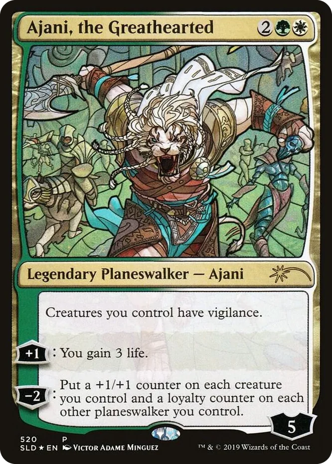 0520 Ajani, the Greathearted (Stained Glass) P Secret Lair Drop Series