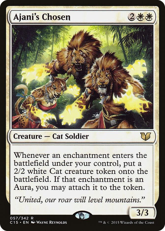 Ajani's Chosen #57 R - Commander 2015 Pokemon card