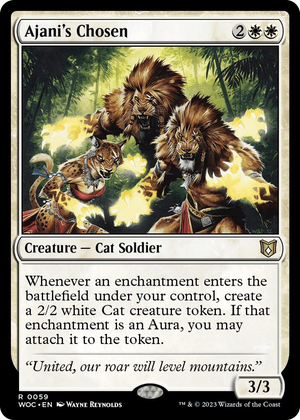 0059 Ajani's Chosen R Commander: Wilds of Eldraine