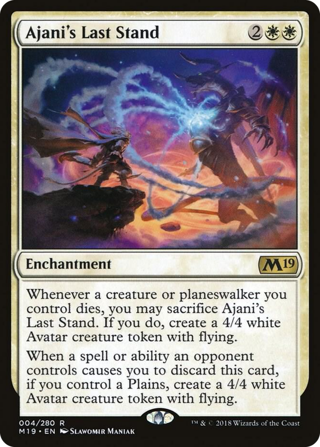 0004 Ajani's Last Stand R Core Set 2019