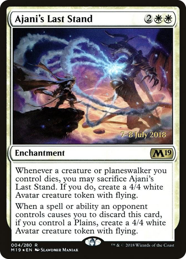 0004 Ajani's Last Stand R Prerelease Cards
