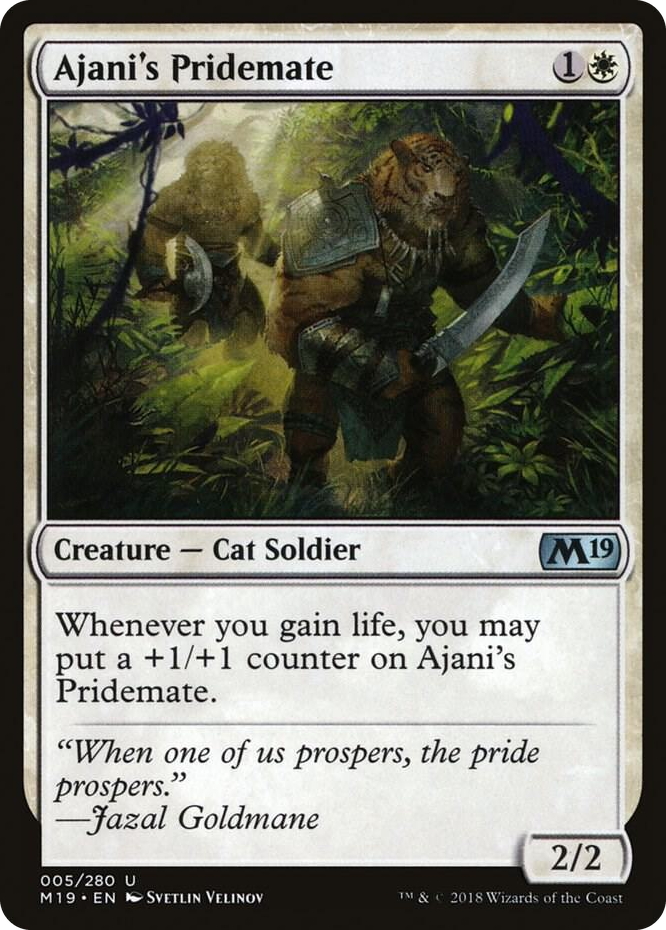 0005 Ajani's Pridemate U Core Set 2019