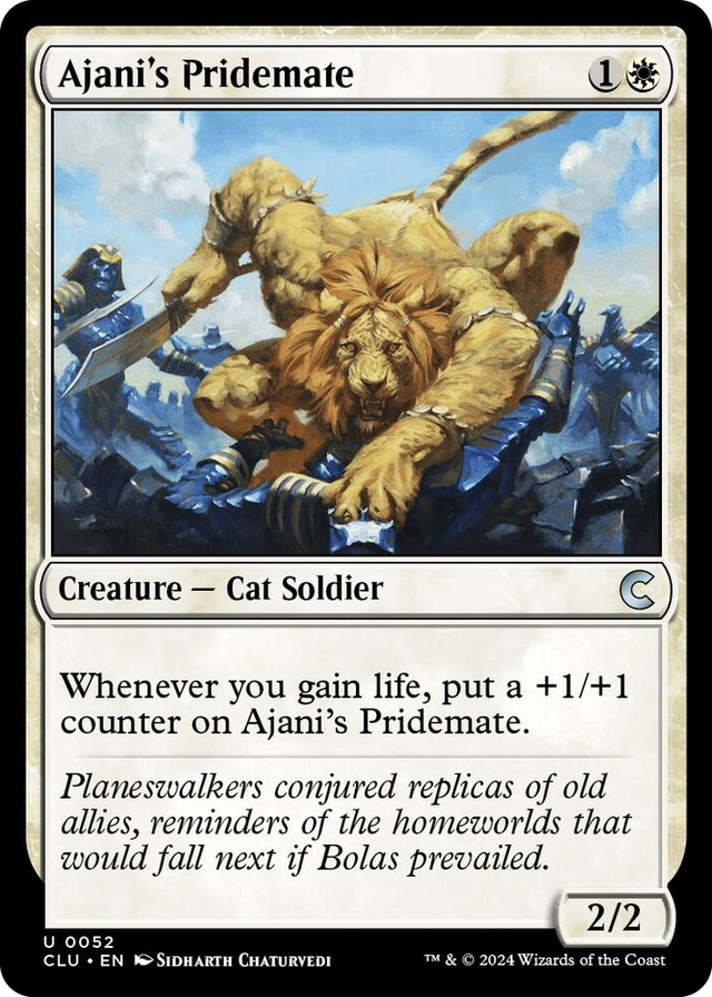 0052 Ajani's Pridemate U Ravnica: Clue Edition