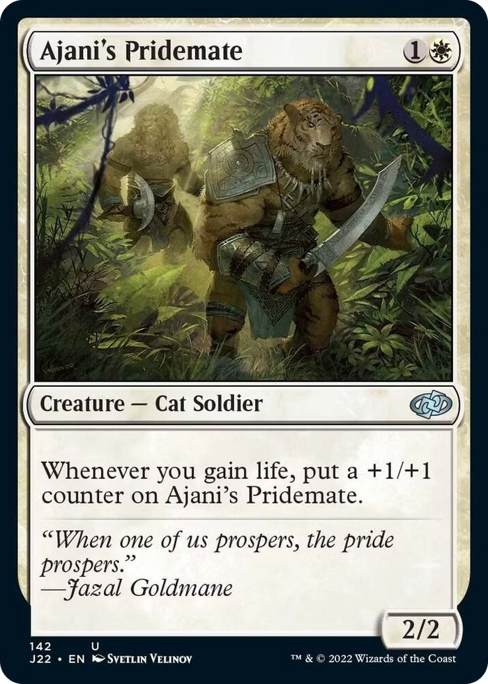 Ajani's Pridemate #142 U - Jumpstart 2022 Pokemon card