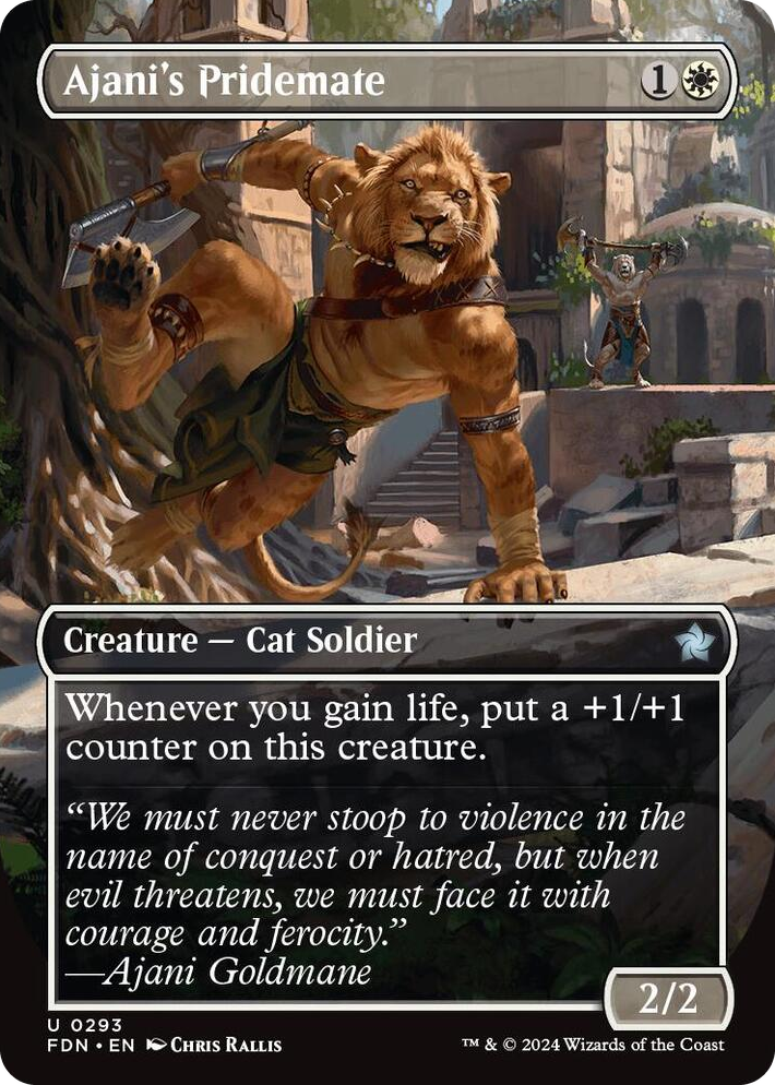 0293 Ajani's Pridemate (Borderless) U Foundations