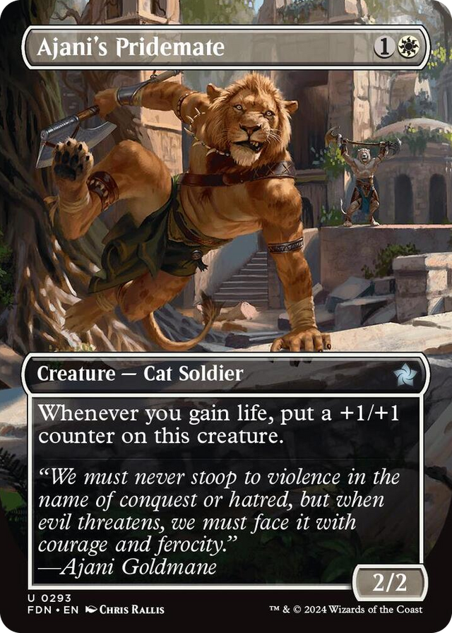 0293 Ajani's Pridemate (Borderless) U Foundations