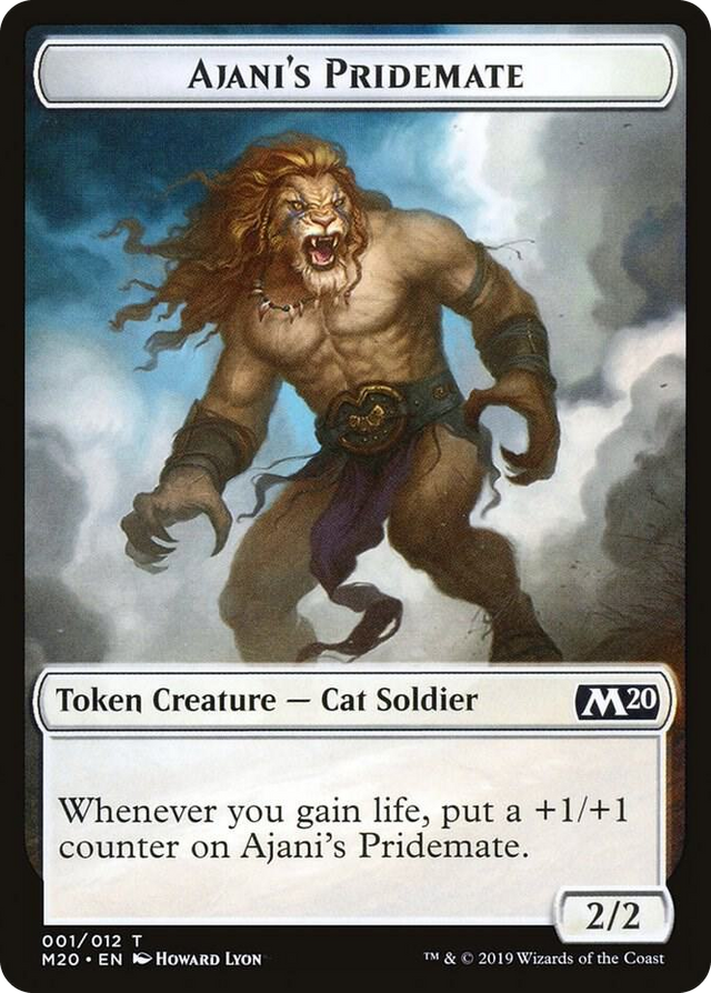 0001 Ajani's Pridemate Token T Core Set 2020