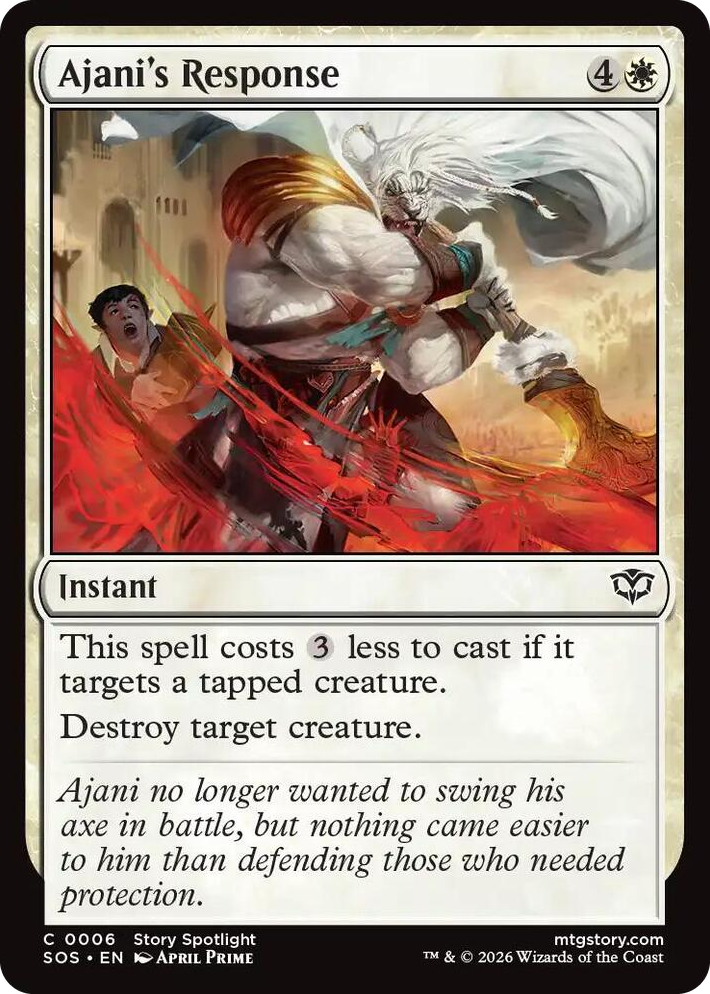 0006 Ajani's Response C Secrets of Strixhaven