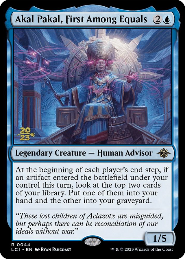 0044 Akal Pakal, First Among Equals R Prerelease Cards