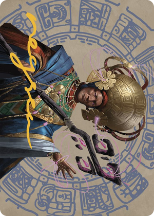 0046 Akal Pakal, First Among Equals Art Card (46/81) (Gold-Stamped Signature) S Art Series: The Lost Caverns of Ixalan
