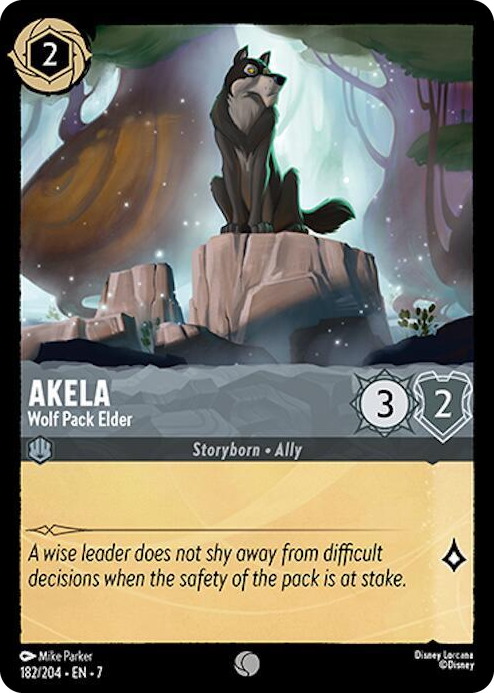 0182 Akela - Wolf Pack Elder Common Archazia's Island