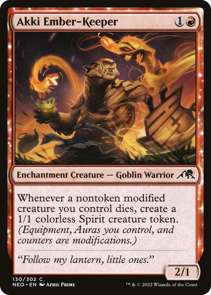 0130 Akki Ember-Keeper C Kamigawa: Neon Dynasty