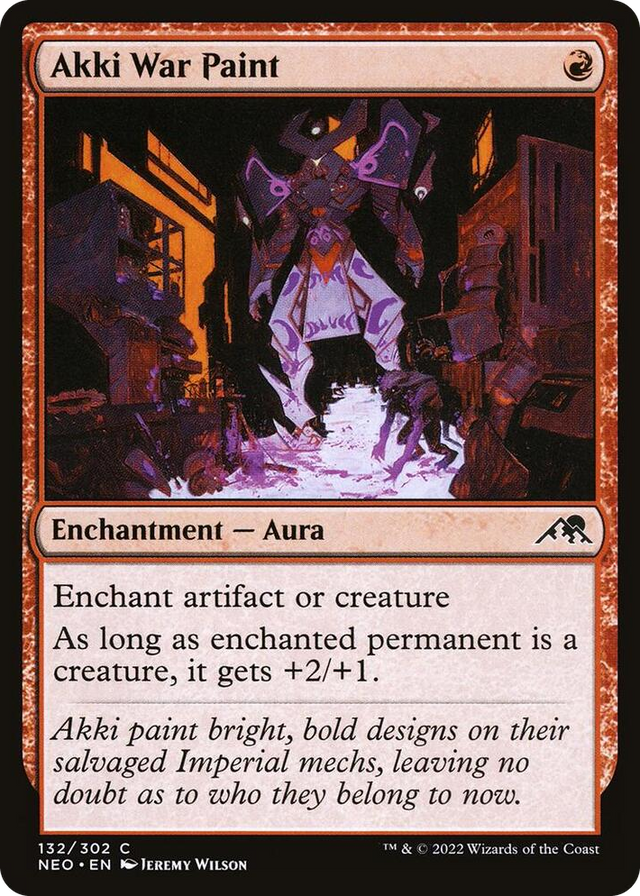 0132 Akki War Paint C Kamigawa: Neon Dynasty