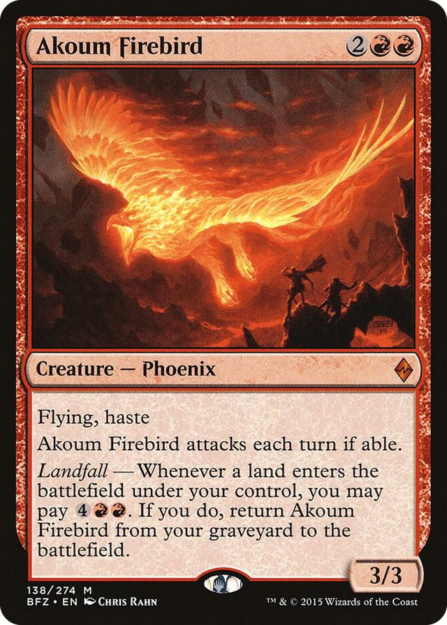 0138 Akoum Firebird M Battle for Zendikar