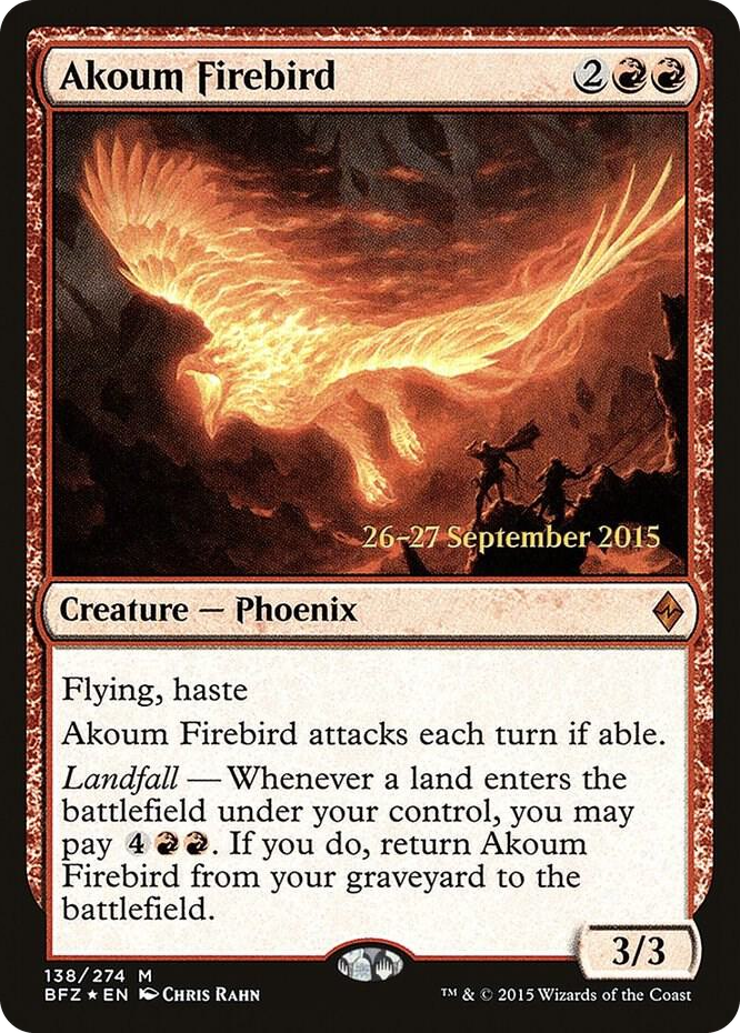 Akoum Firebird #138 M - Prerelease Cards Pokemon card