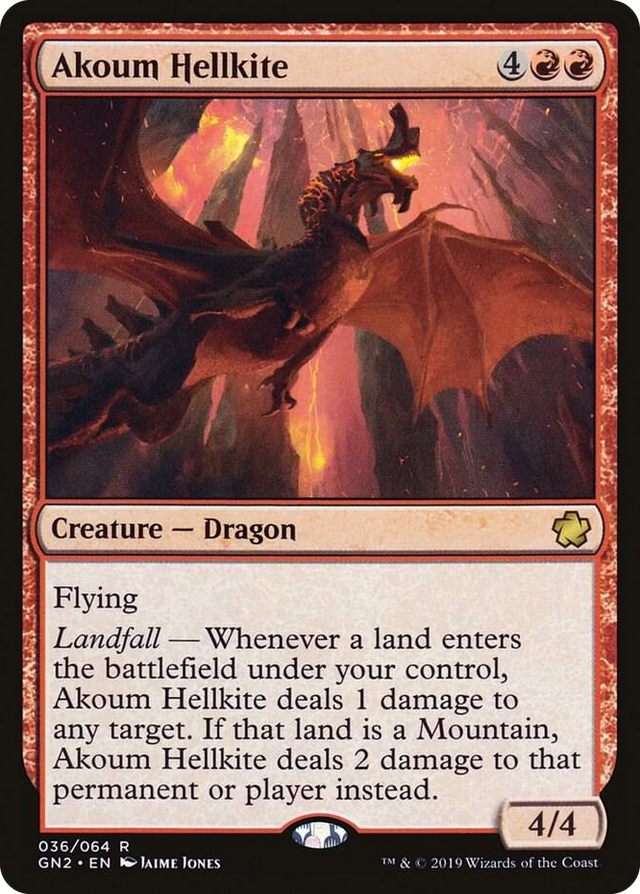0036 Akoum Hellkite R Magic Game Night 2019