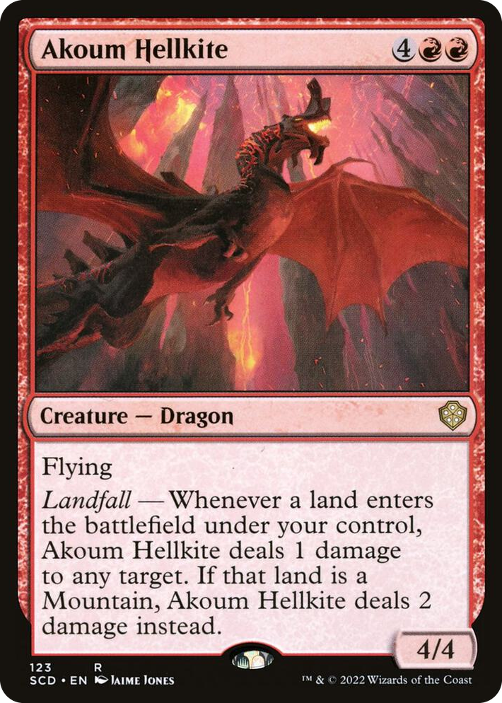 0123 Akoum Hellkite R Starter Commander Decks