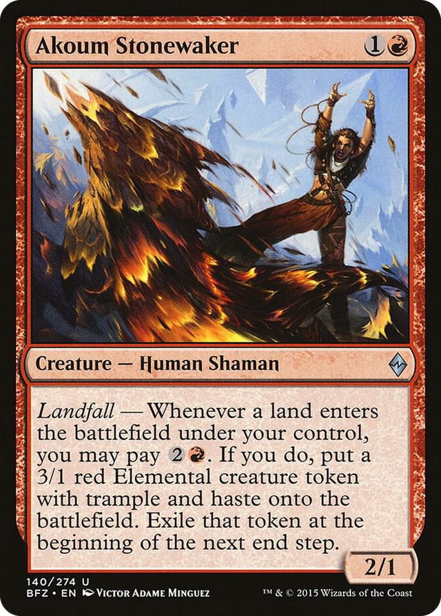 0140 Akoum Stonewaker U Battle for Zendikar