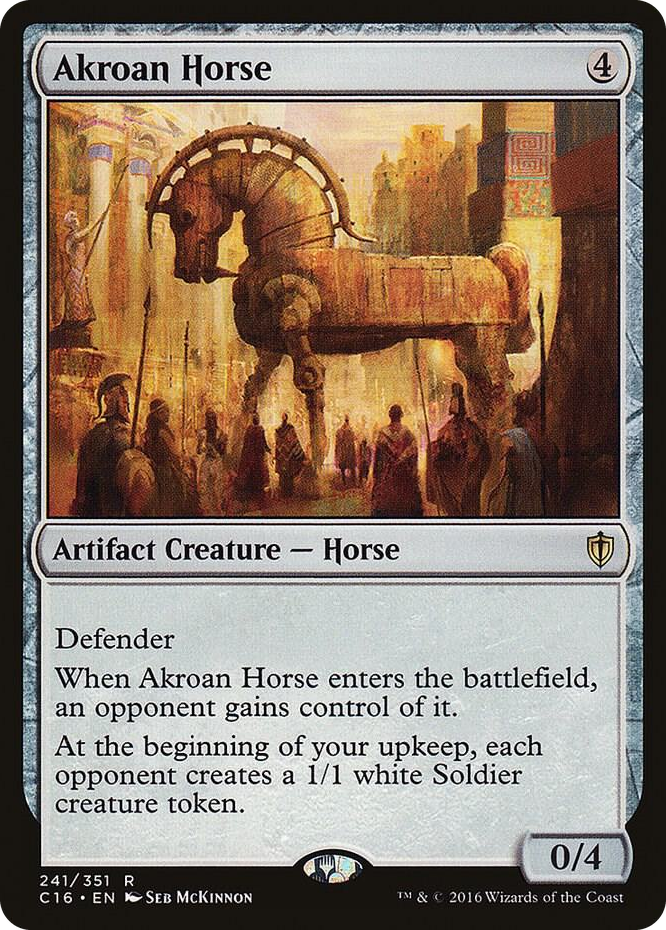 Akroan Horse #241 R - Commander 2016 Pokemon card