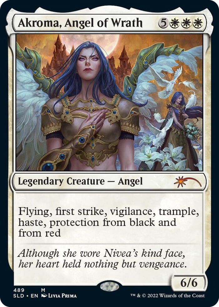 Akroma, Angel of Wrath #489 M - Secret Lair Drop Series Pokemon card
