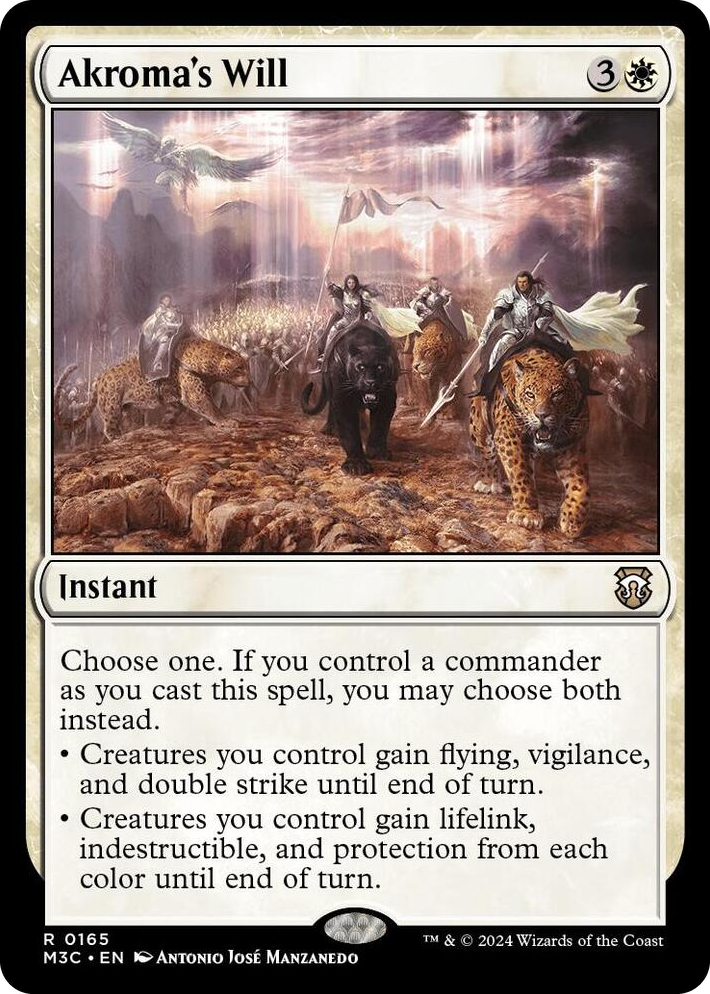 0165 Akroma's Will R Commander: Modern Horizons 3