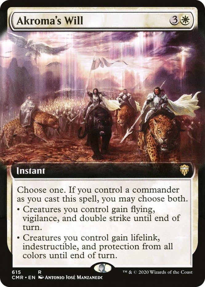 0615 Akroma's Will (Extended Art) R Commander Legends