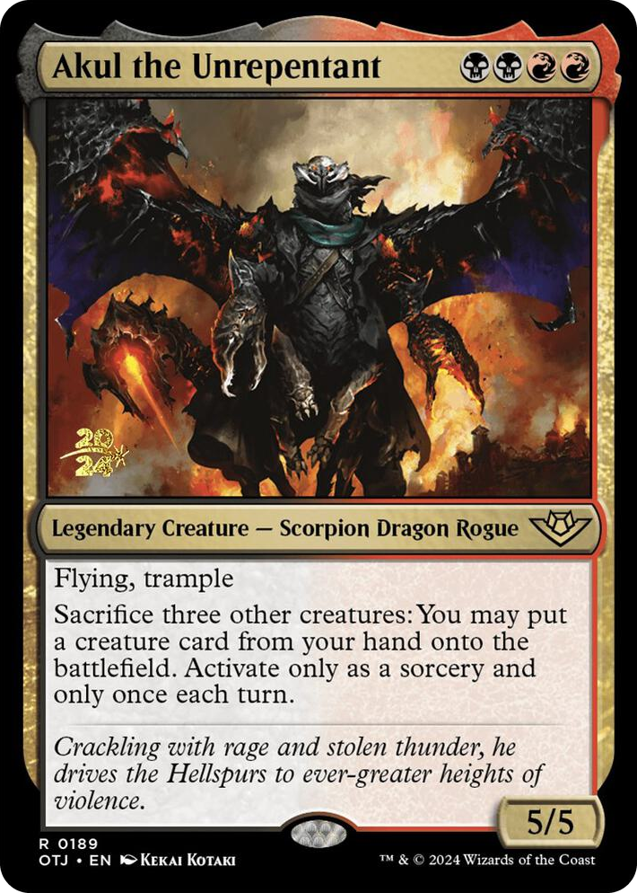 0189 Akul the Unrepentant R Prerelease Cards