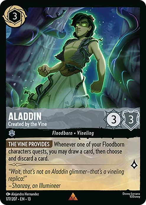 0177 Aladdin - Created by the Vine Rare Attack of the Vine!