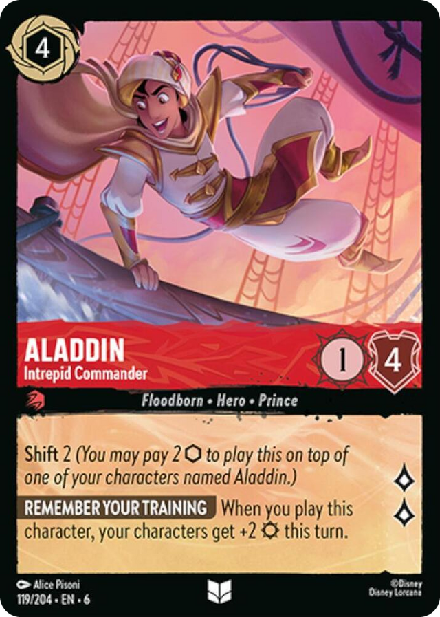 0119 Aladdin - Intrepid Commander Uncommon Azurite Sea