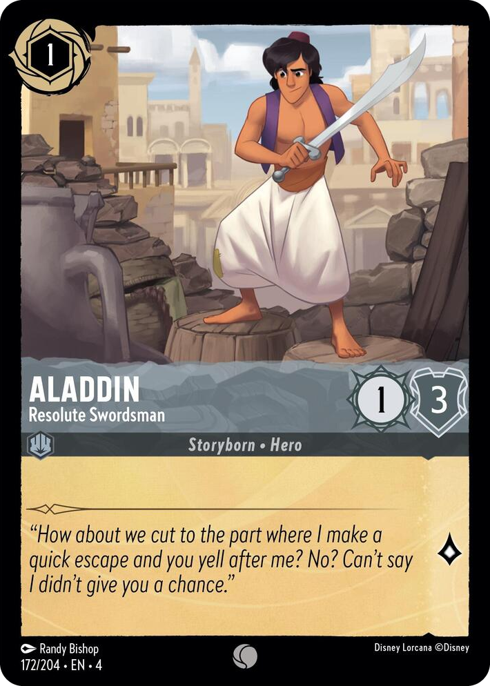 0172 Aladdin - Resolute Swordsman Common Ursula's Return