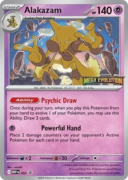 0003 Alakazam - 003 Promo Mega Evolution Promo