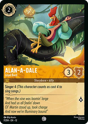 0007 Alan-a-Dale - Loyal Bard Common Wilds Unknown