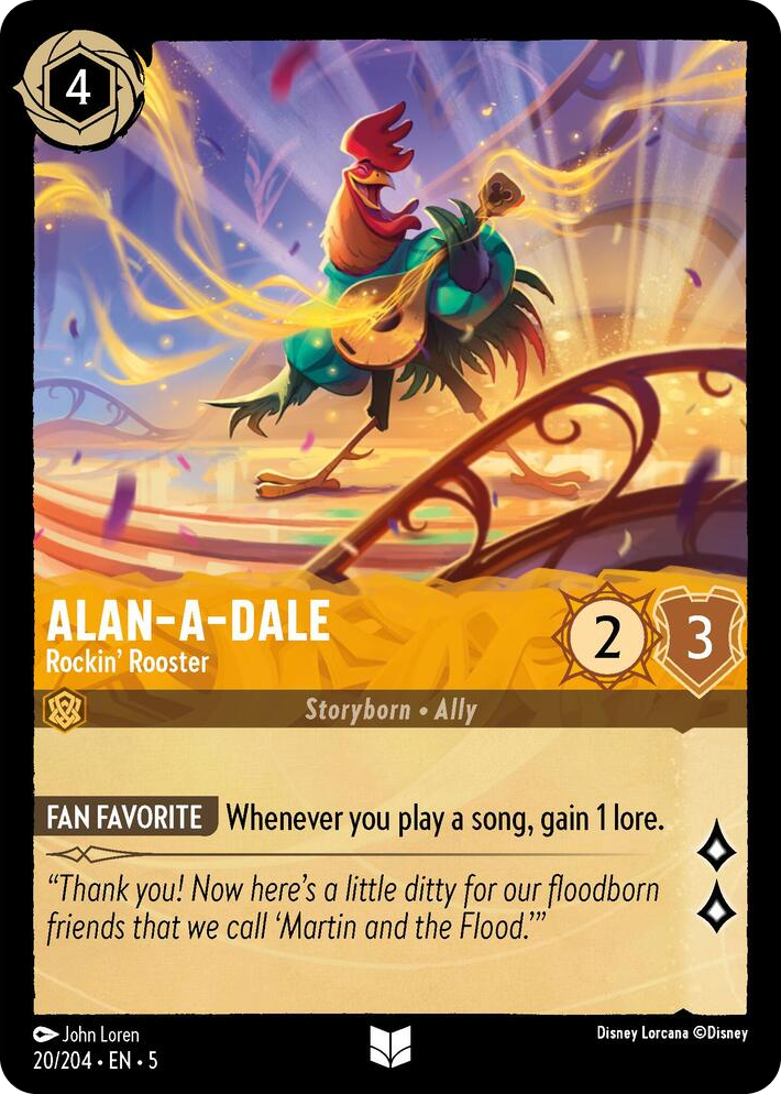 0020 Alan-A-Dale - Rockin' Rooster Uncommon Shimmering Skies